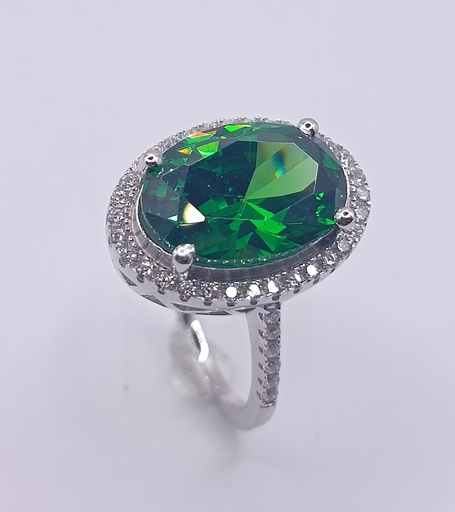 SL36493L1 Anillo Plata Esmeralda