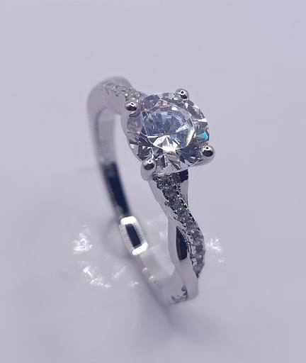 SL90627A1 Anillo Plata Rodio