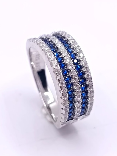 SL30526J1 Anillo Plata Zafiro