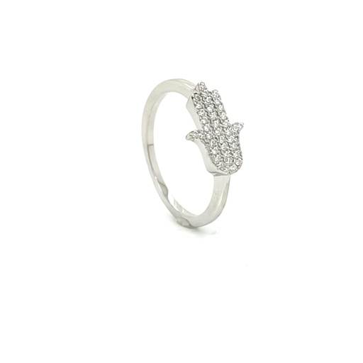 SL39262A1 Anillo Plata Mano Hamsa