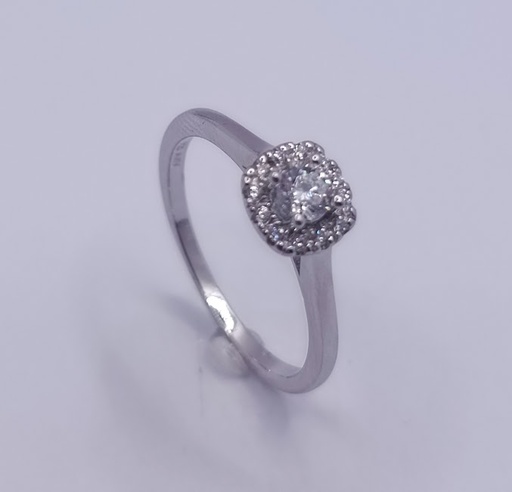 10542FRS1 Anillo Plata Halo