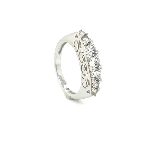 10550FRS1 Anillo Plata Cintillo Galeria