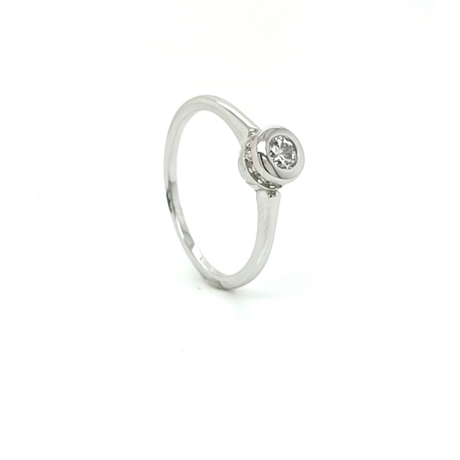 10678FRS1 Anillo Plata Solitario