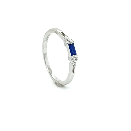 12192FRS1 Anillo Plata Ligero Zafiro
