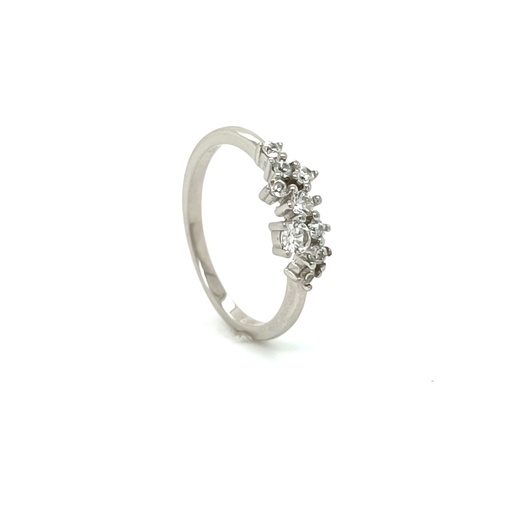 12195FRS1 Anillo Plata Multi Circones