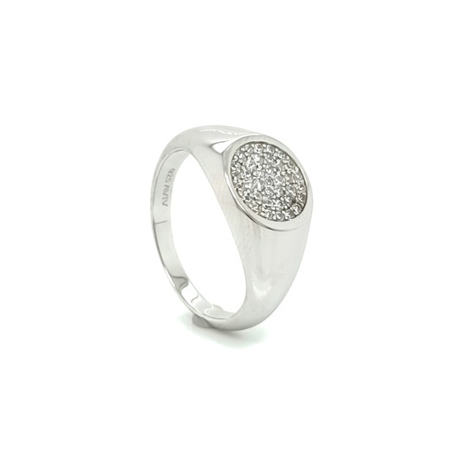 29104FRS1 Anillo Plata Halo Chevalier 