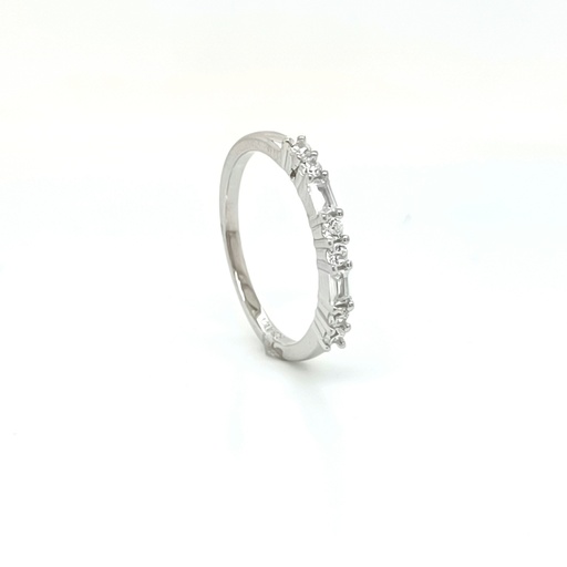12199FRS1 Anillo Plata Baguet Ligero