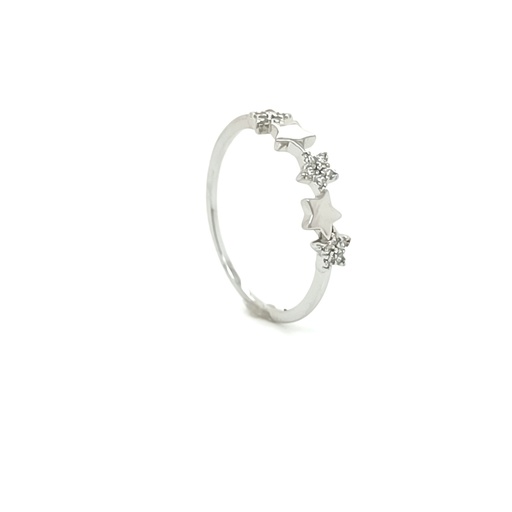 7318FRS1 Anillo Plata EstrellaS Mini