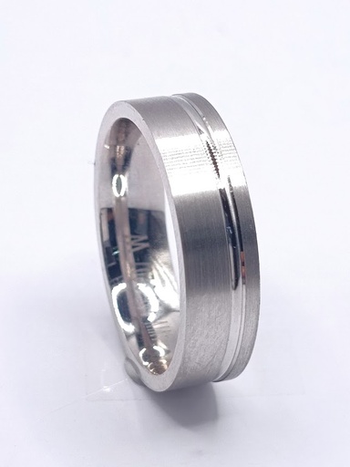 3207W Argolla Plata Ergonomica Matrimonio Alianzas