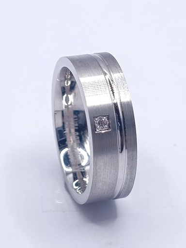 3207WCZ Argolla Plata Ergonomica Matrimonio Alianzas