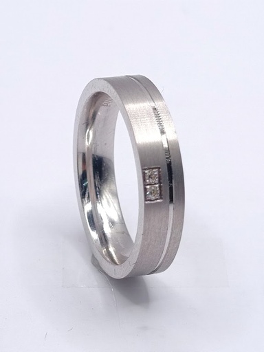 D 8307CZ Argolla Plata Ergonomica Matrimonio Alianzas