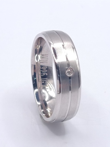 IG 4114CZ Argolla Plata Ergonomica Matrimonio Alianzas 