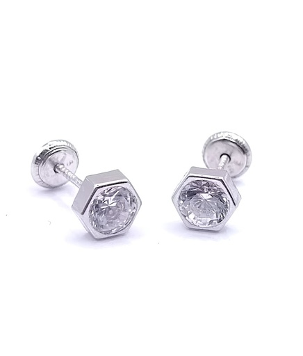 [3210131300] 1-CH-H-5-02 Aro Oro Blanco Hexagono