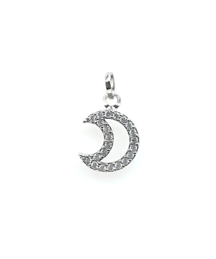 [3210204200] 1-242102CS Colgante Oro Blanco Luna