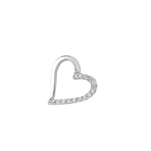[3405016400] KP05-36493-*19 Colgante Oro Blanco Brillante Corazon