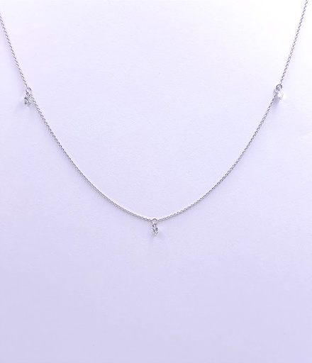 [3601105450] 2260 Collar Oro Blanco Brillante