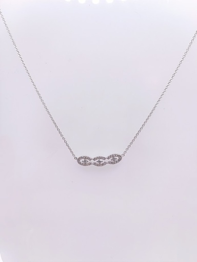 [3605120145] N10413F Collar Oro Blanco Brillante