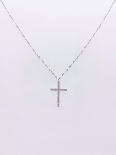[3605120245] N10672 Collar Oro Blanco Brillante