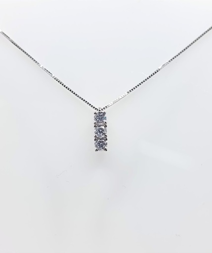 [3625100942] P 1253W Collar Oro Blanco Circon
