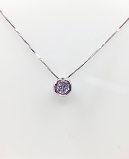 [3625102042] P 3159.4W Collar Oro Blanco Circon