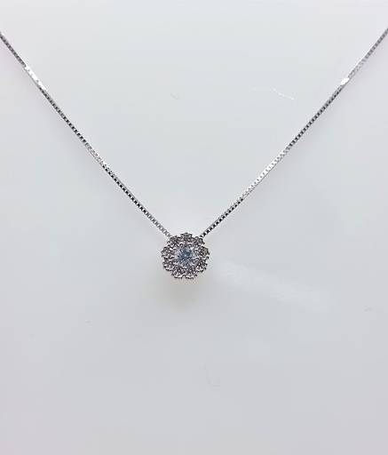 [3625102242] P 3261.1W Collar Oro Blanco Circon