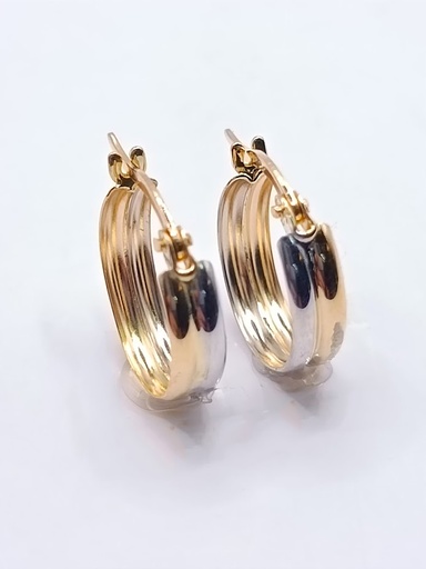 [4276102900] VXXHE213752-YW Aro Oro Bicolor Argolla