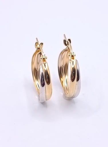 [4277103000] VXXHE213765-YW Aro Oro Bicolor Argolla