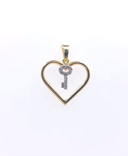 [4411101300] X4CTP200197-YW-FCZ Colgante Oro Bicolor Corazon