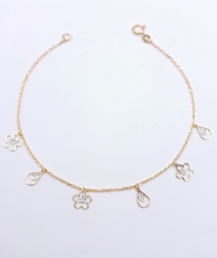 [4611101319] VX6FOR6B206036-YW-DC Pulsera Oro Bicolor