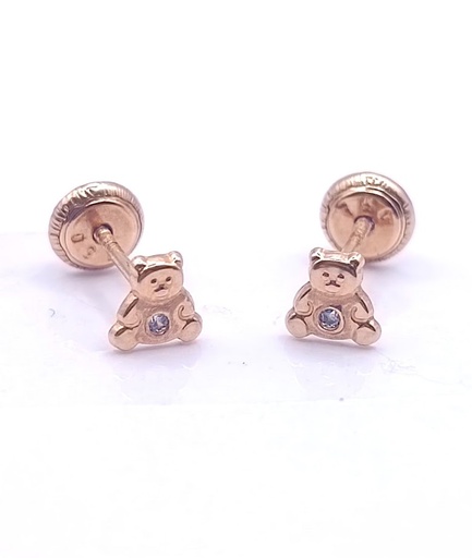 [5210133900] 1-658602PS Aro Oro Rosado Oso