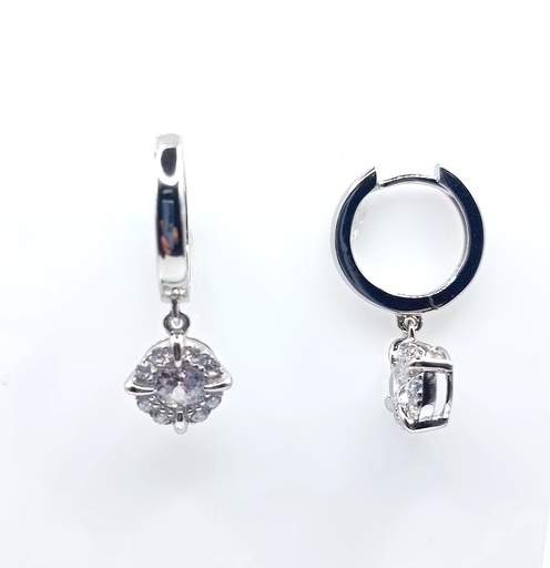 [2020204231008] E-0130 Aro Plata Argolla Colgante