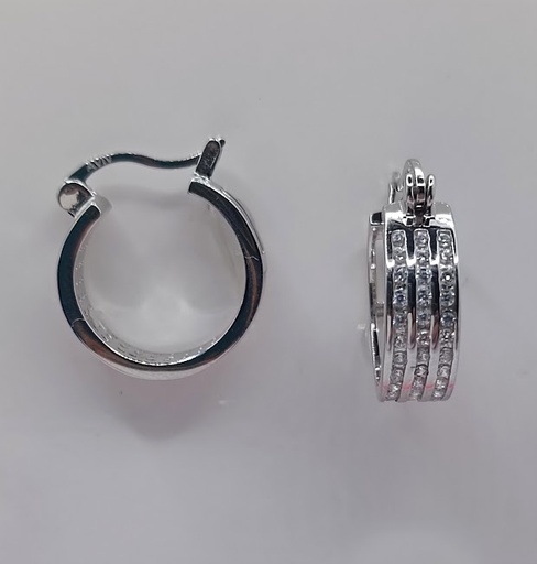 [2020208101000] E-0094 Aro Plata Argolla Triple 15mm diámetro Interno