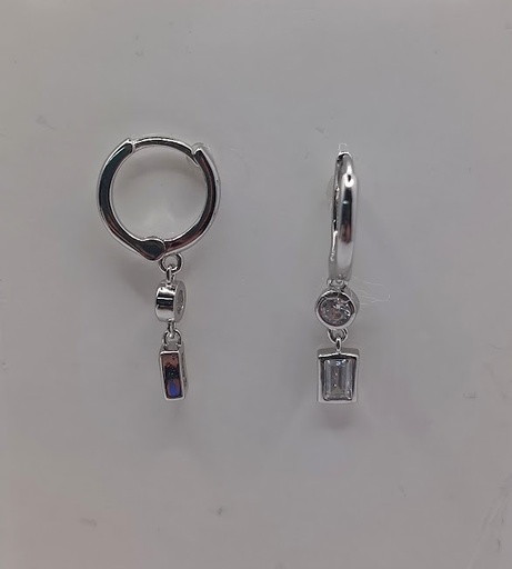 [2020210011007] E-1580 Aro Plata Argolla 