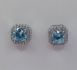 [2020210087002] E-0379 TA Aro Plata Octágono Aguamarina