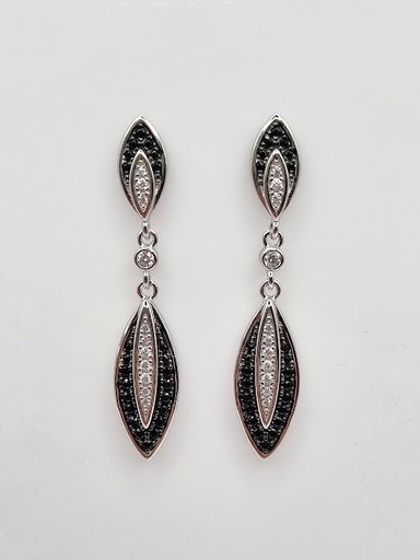 [2020310124003] SE34757HB1 Aro Plata Colgante Black