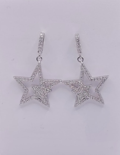 [2020318111005] SE33003ZB1  Aro Plata Colgante Estrella