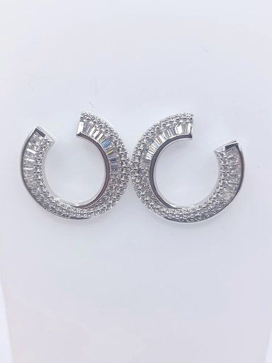 [2020320761007] SE90876AB1 Aro Plata Fashion