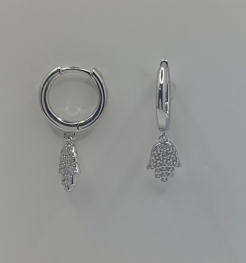 [2020510011004] 13644FES Aro Plata Argolla Mano Fatima