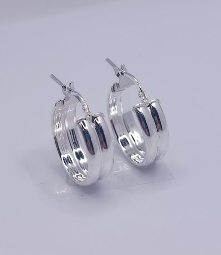 [2020617509008] ORN10056 Aro Plata Argolla Inglesa  