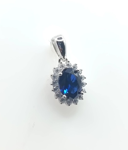 [2040201622005] P-1420 Z Colgante Plata Zafiro