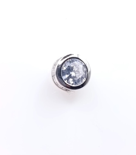 [2040201641006] P-0614 8mm C/V Colgante Plata Punto de Luz 