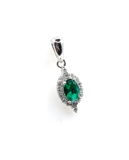[2040210015003] P-2022 E Colgante Plata Esmeralda