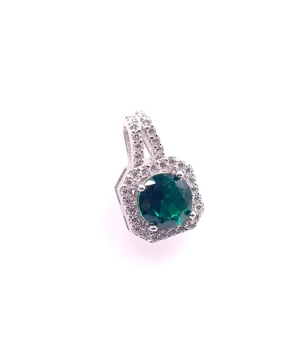 [2040210035001] SP-0379 E Colgante Plata Esmeralda