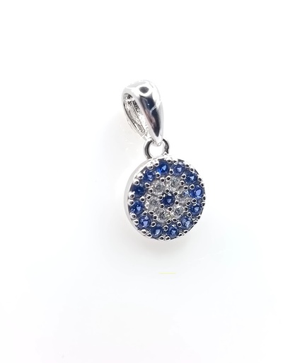 [2040219592000] P-0044 Z Colgante Plata Zafiro 