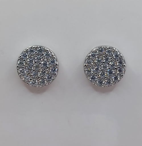 [2040219601009] E-0045 Aro Plata Pave 