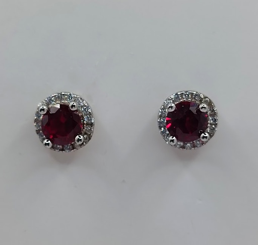 [2040219613002] E-0097 R Aro Plata Halo Rubi