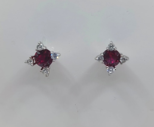 [2040219663007] AE0014 R Aro Plata Rubi