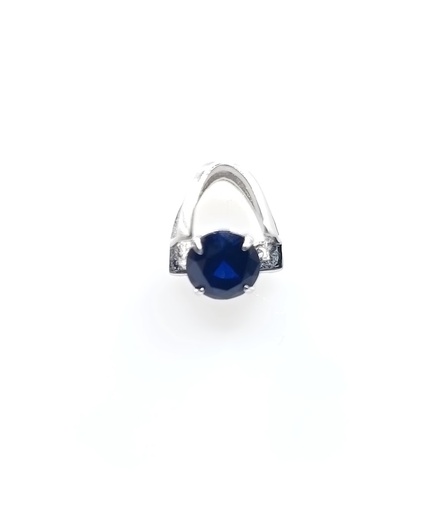 [2040219702003] P-0061 Z Colgante Plata Zafiro 