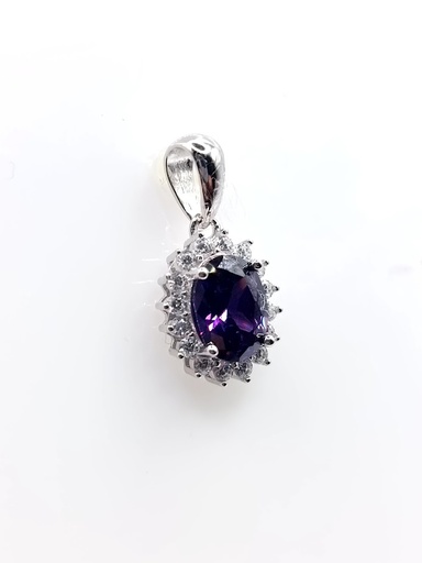 [2041418211006] P-1514 AM Colgante Plata Amatista