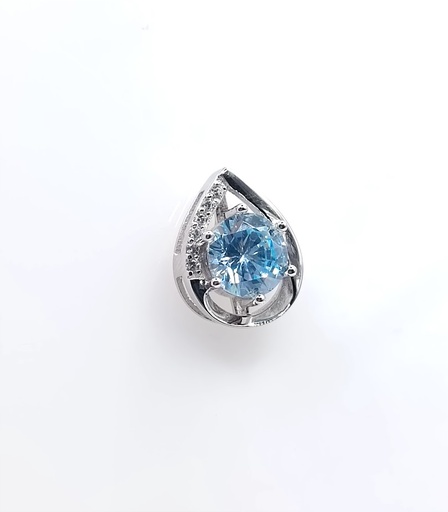 [2041423188003] P-0004 TA Colgante Plata Aguamarina
